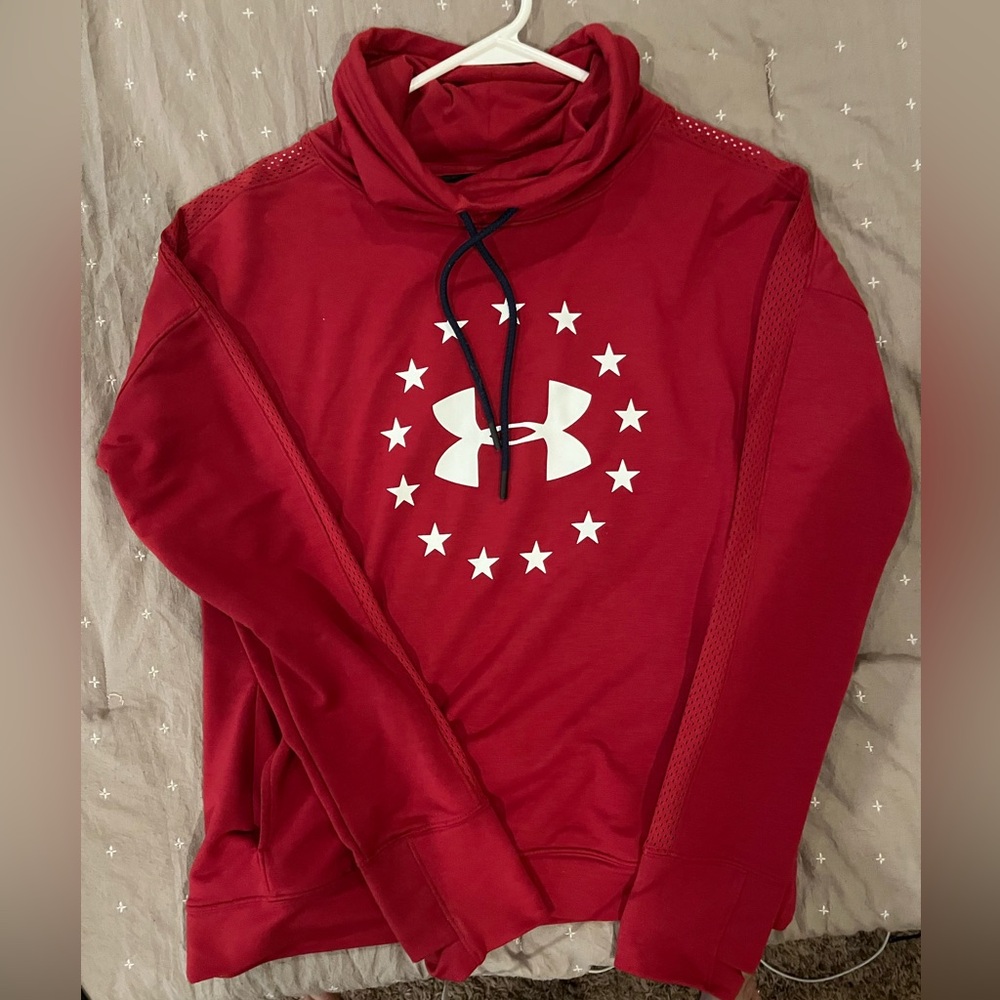 Under Armour Crimson Hoodie with Star Accents